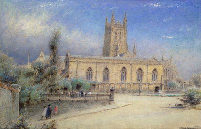 Kathedrale von Worcester von Albert Goodwin